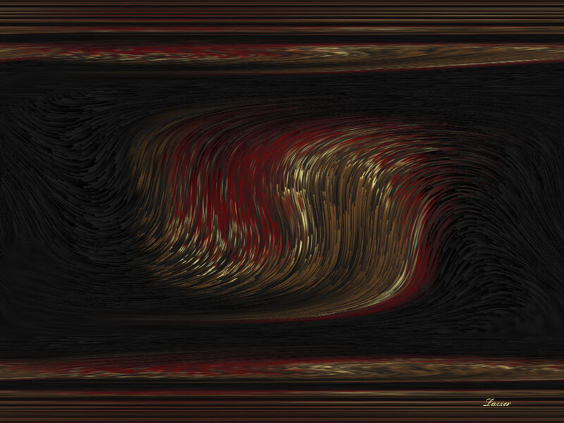 Abstract Wave Pattern — Black, Dramatic