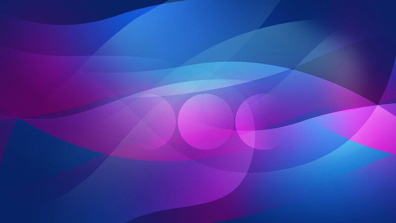 Abstract Wave Pattern — Blue, Calm, Circles, Waves