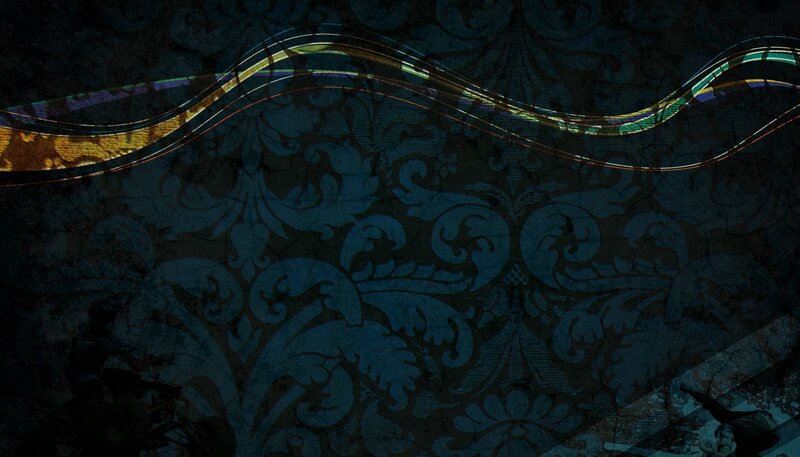 Abstract Wave Pattern — Blue, Dark