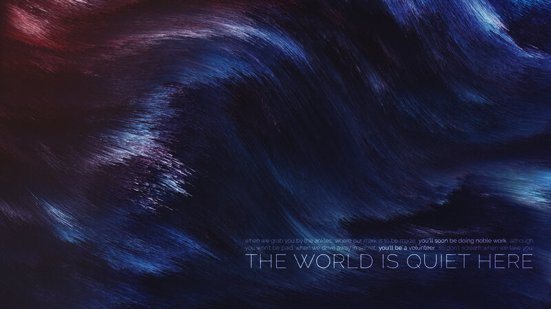 Abstract Wave Pattern — Blue, Dramatic
