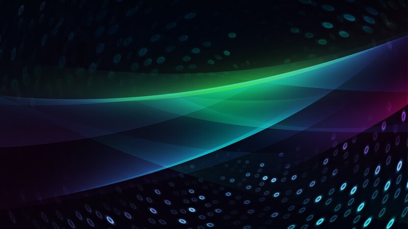 Abstract Wave Pattern — Blue, Dynamic, Digital Art, Circles