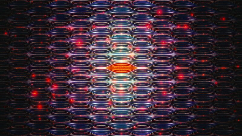 Abstract Wave Pattern — Blue, Dynamic, Digital Art, Waves, Light