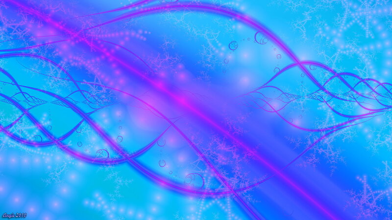 Abstract Wave Pattern — Blue
