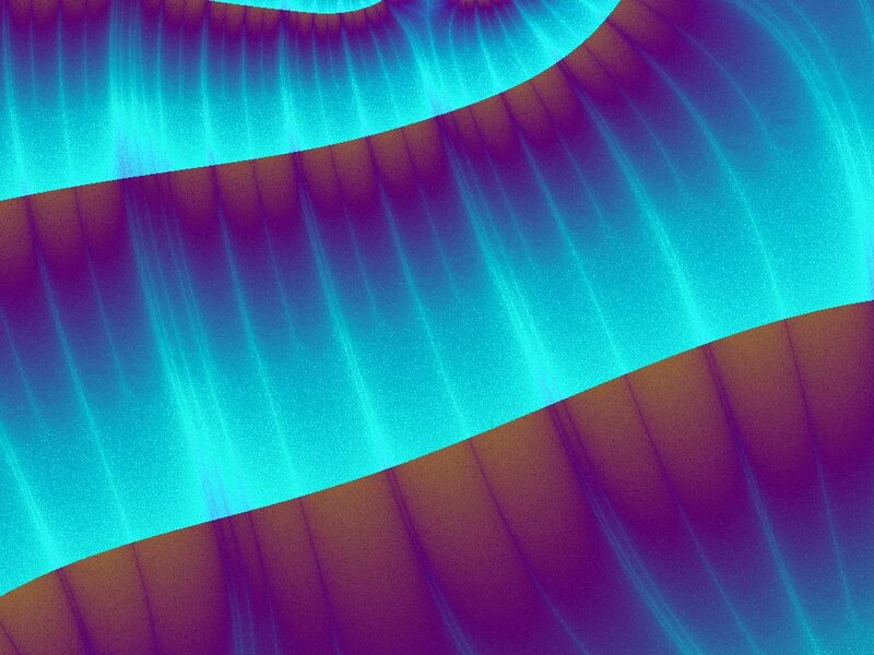 Abstract Wave Pattern — Cyan