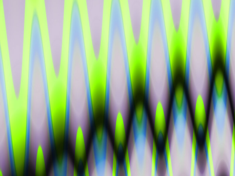 Abstract Wave Pattern — Green, Hypnotic