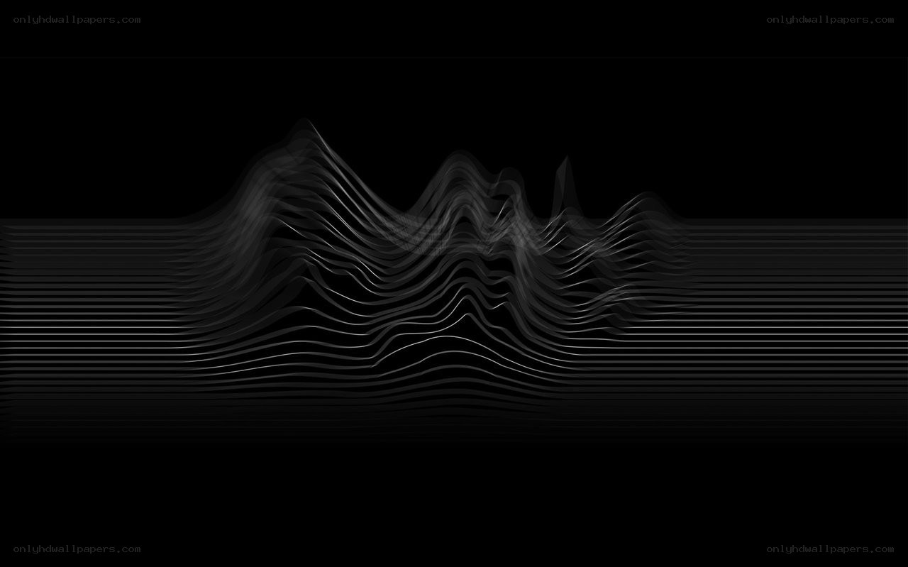 Abstract wave pattern on black