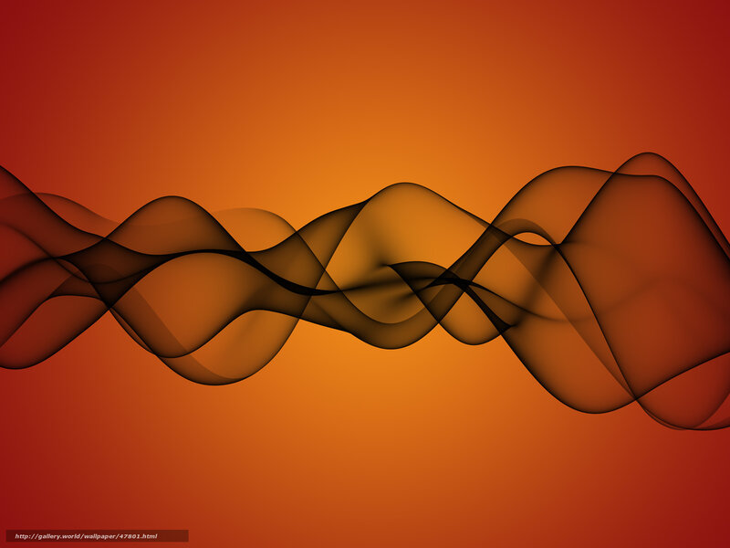 Abstract wave pattern on orange