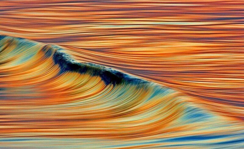 Abstract Wave Pattern — Orange