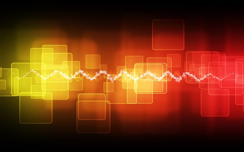 Abstract Wave Pattern — Red, Dynamic