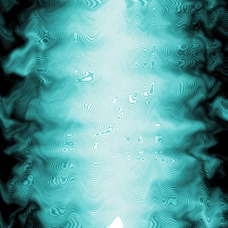 Abstract Wave Pattern — Teal, Calm, Waves