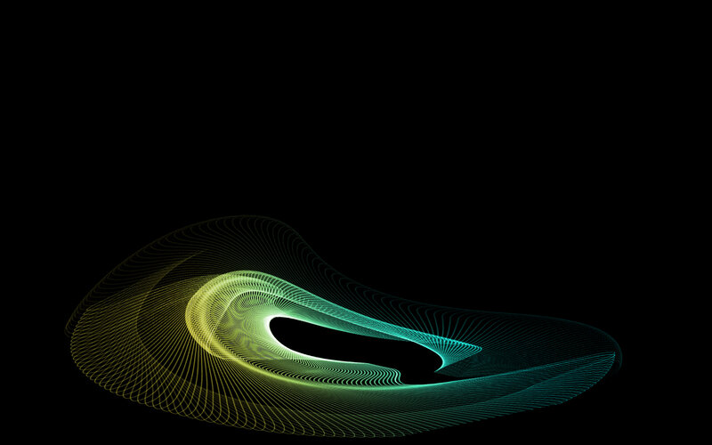 Abstract wave pattern with color gradient