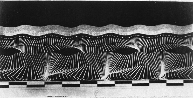 Abstract wave pattern with lines