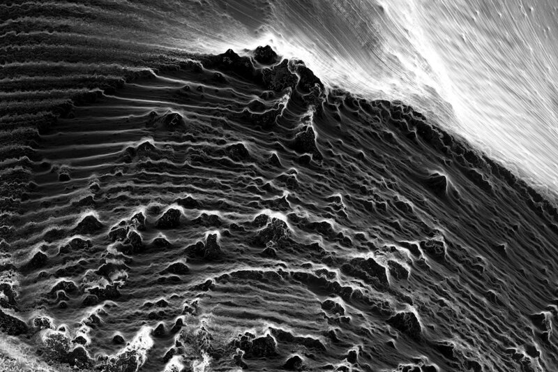 Abstract Wave Patterns — Black