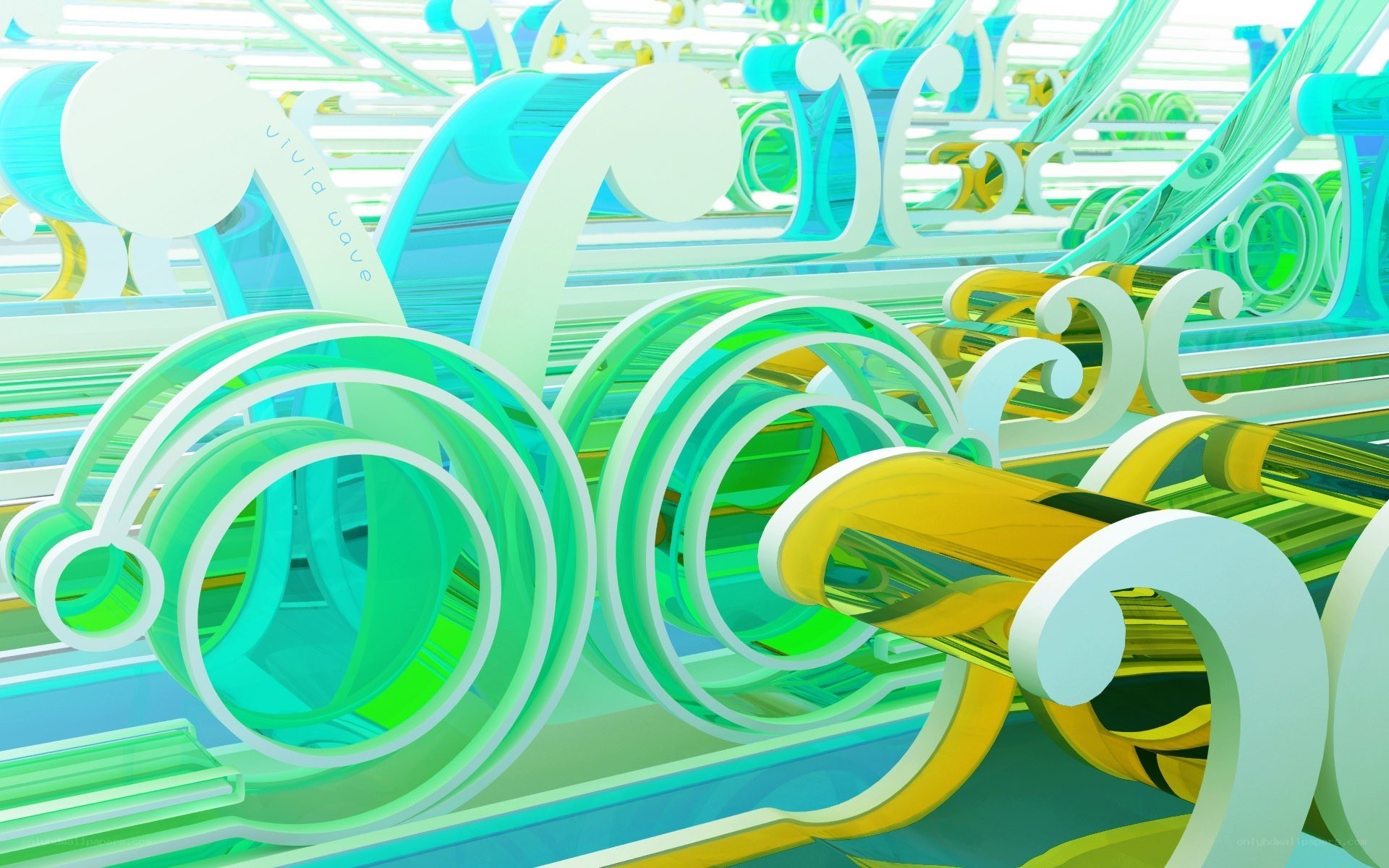 Abstract wave sculpture