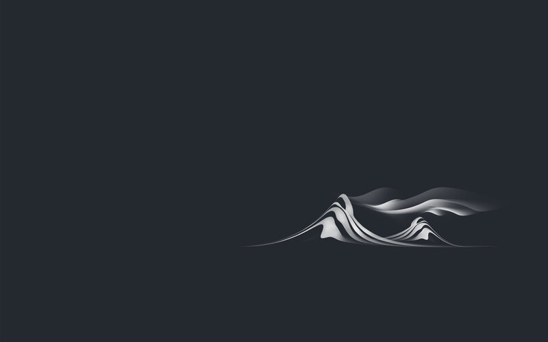 Abstract Wave Shape — Black