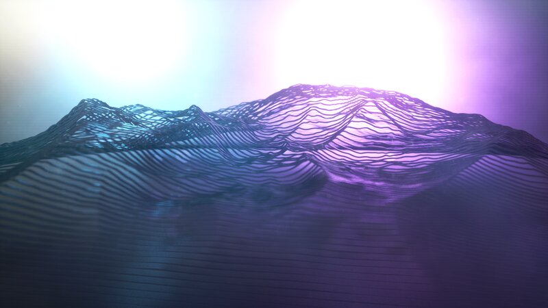 Abstract Wave Structure — Purple