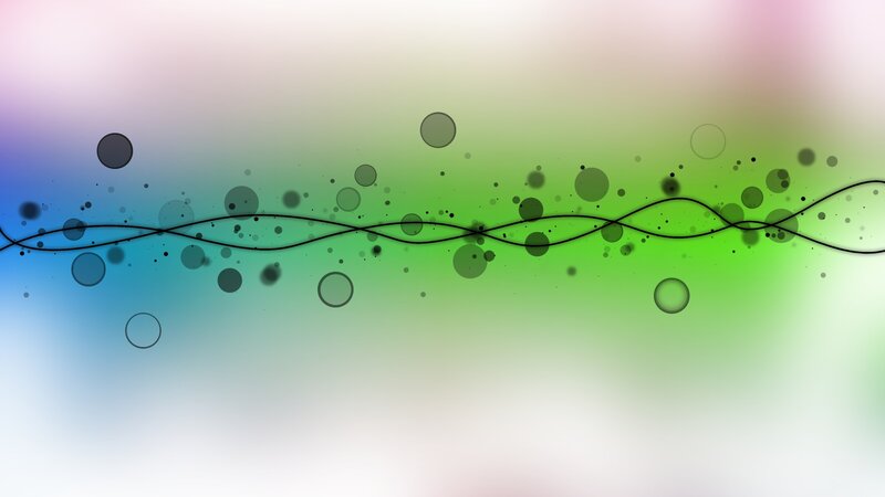 abstract wave with circles