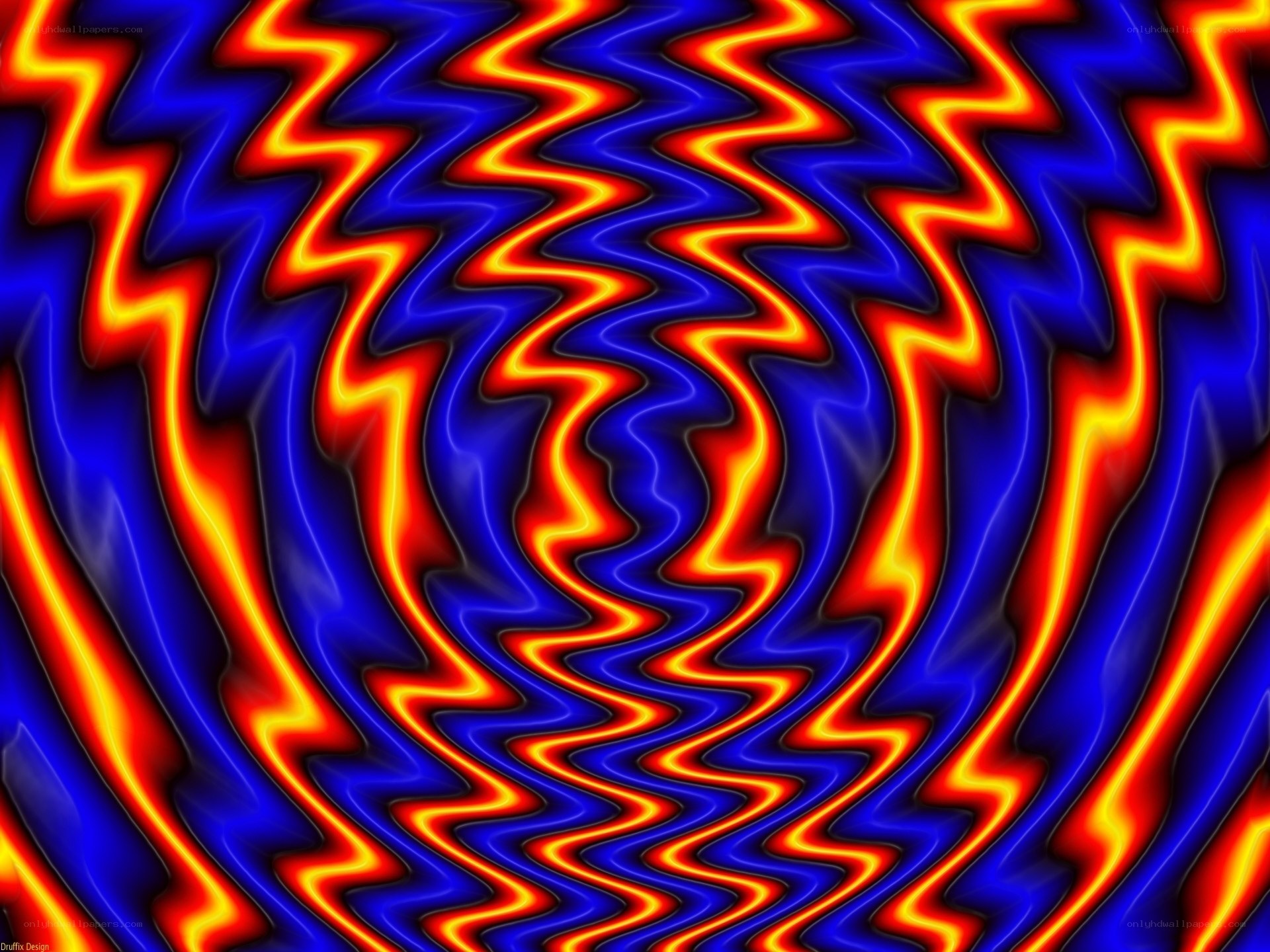 Abstract wavy color pattern