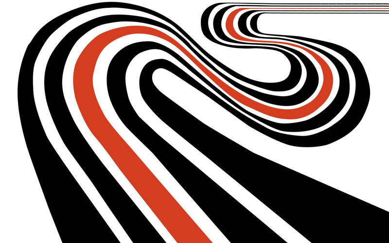 Abstract wavy line pattern