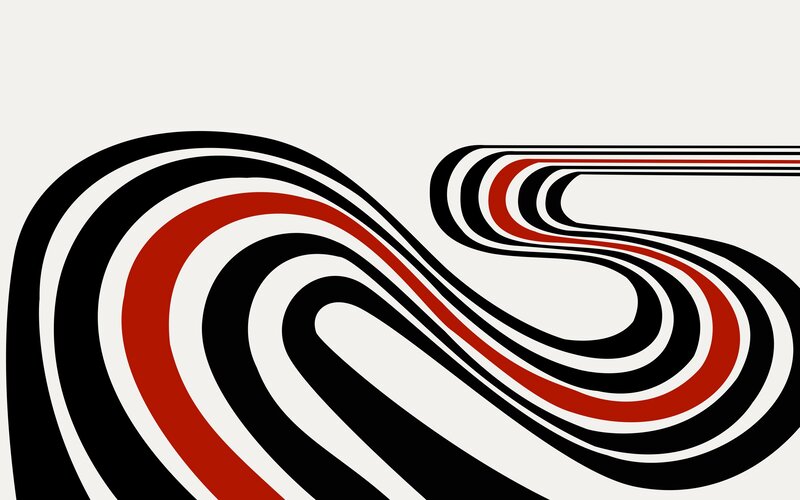 Abstract Wavy Lines — Black, Dynamic