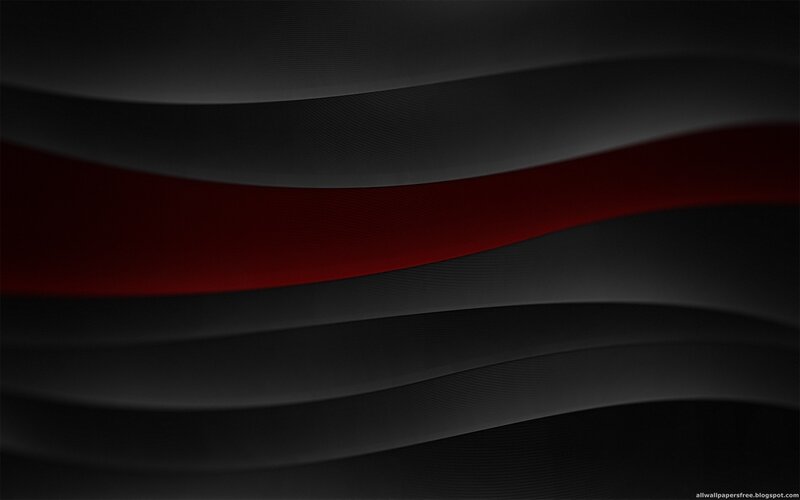 Abstract Wavy Lines — Black, Minimalist, Red Line