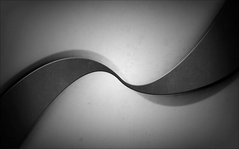 Abstract Wavy Lines — Black, Minimalist