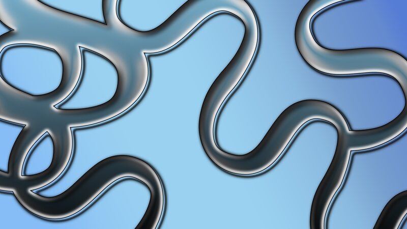 Abstract Wavy Lines — Blue, Calm, Background