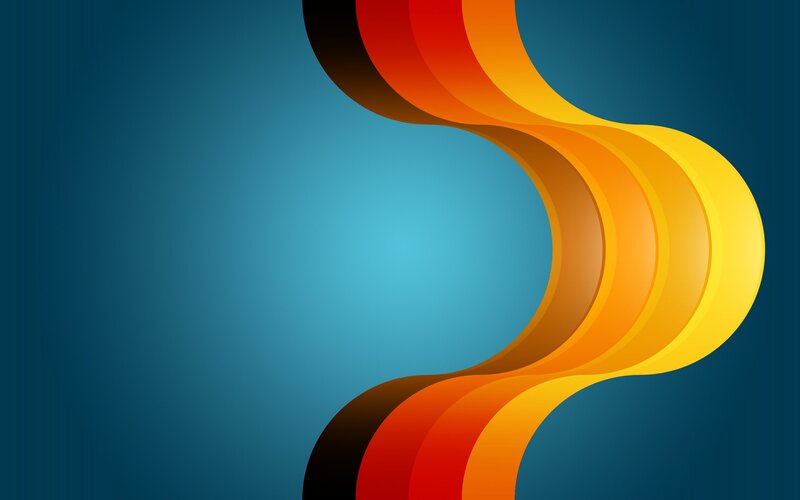 Abstract Wavy Lines — Blue, Dynamic, Curves
