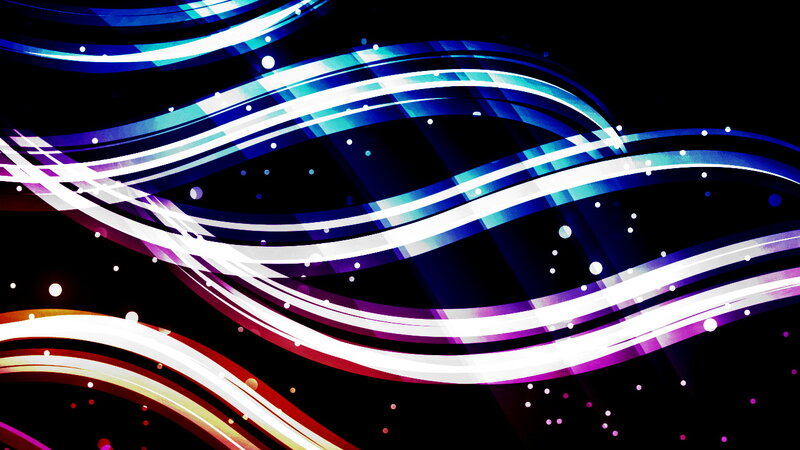 Abstract Wavy Lines — Blue, Dynamic