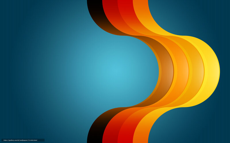 Abstract Wavy Lines — Blue