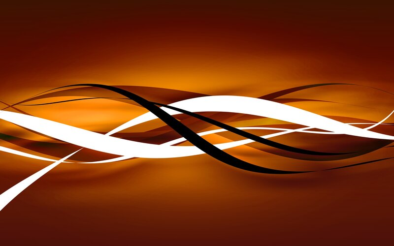 Abstract Wavy Lines — Orange, Dynamic