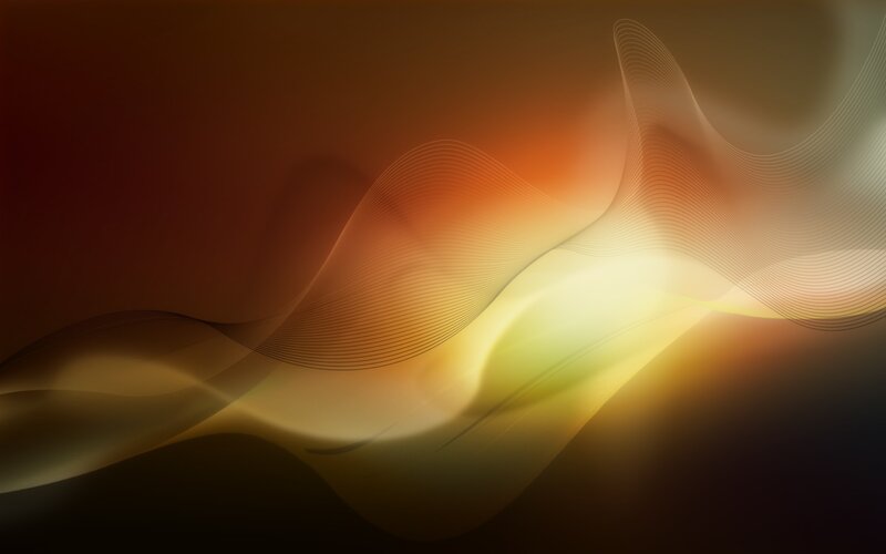Abstract Wavy Lines — Orange, Warm