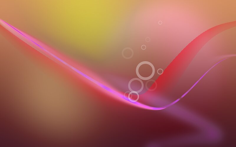 Abstract Wavy Lines — Red, Calm, Circles