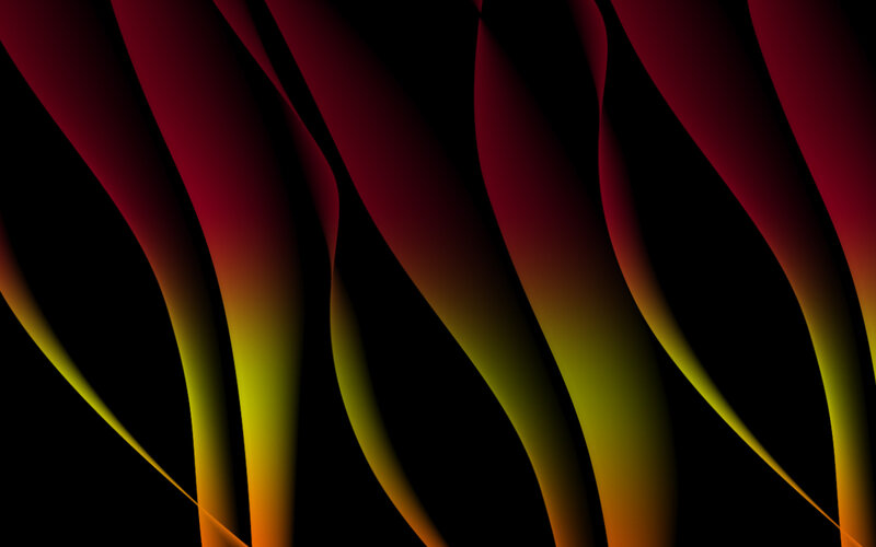 Abstract Wavy Lines — Red, Dramatic