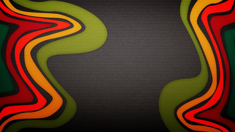 Abstract Wavy Lines — Red, Dynamic, Color