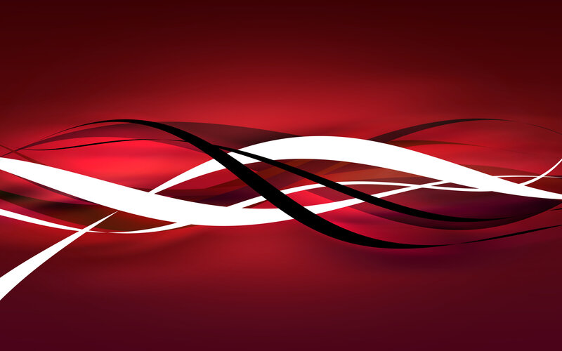 Abstract Wavy Lines — Red, Dynamic, Curves