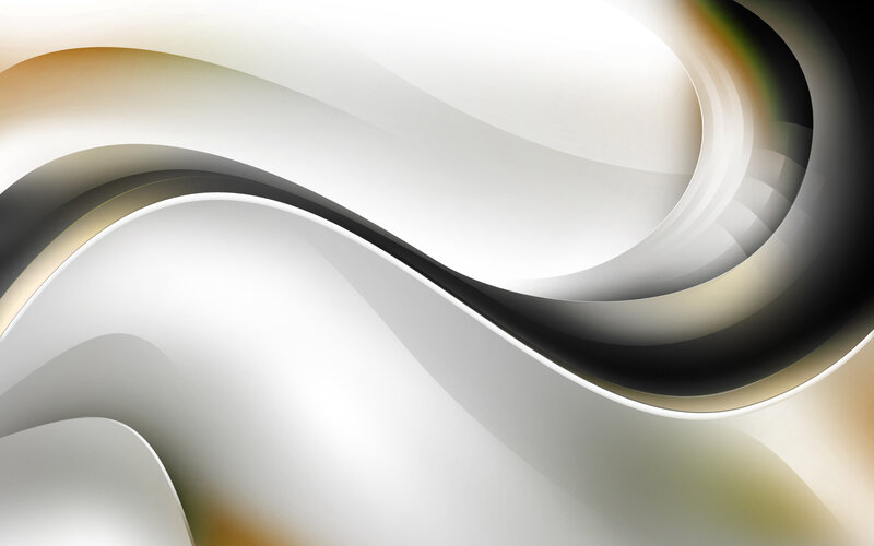 Abstract Wavy Lines — White, Calm, Curves, Shadows