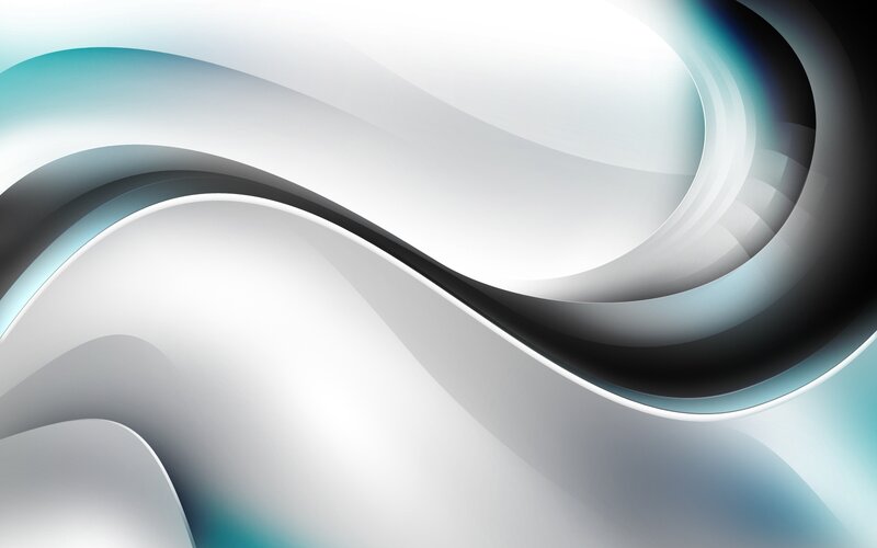 Abstract Wavy Lines — White