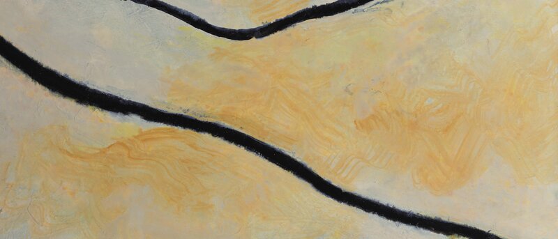 Abstract Wavy Lines — Yellow