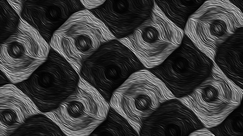Abstract Wavy Pattern — Black, Calm