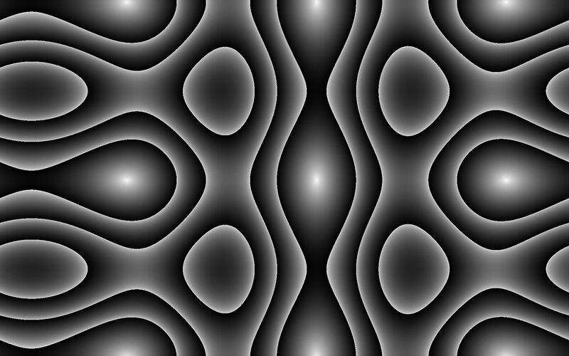 Abstract Wavy Pattern — Black