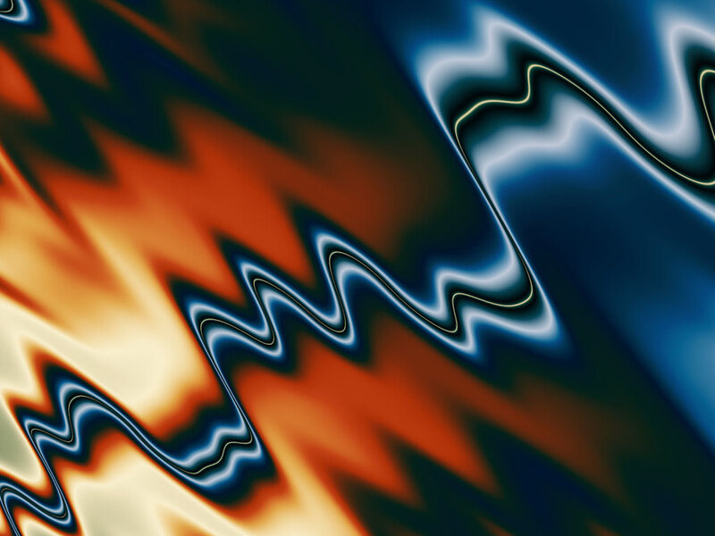 Abstract Wavy Pattern — Blue, Dynamic, Waves