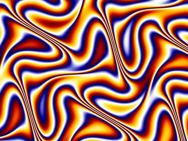 Abstract Wavy Pattern — Blue, Hypnotic, Waves