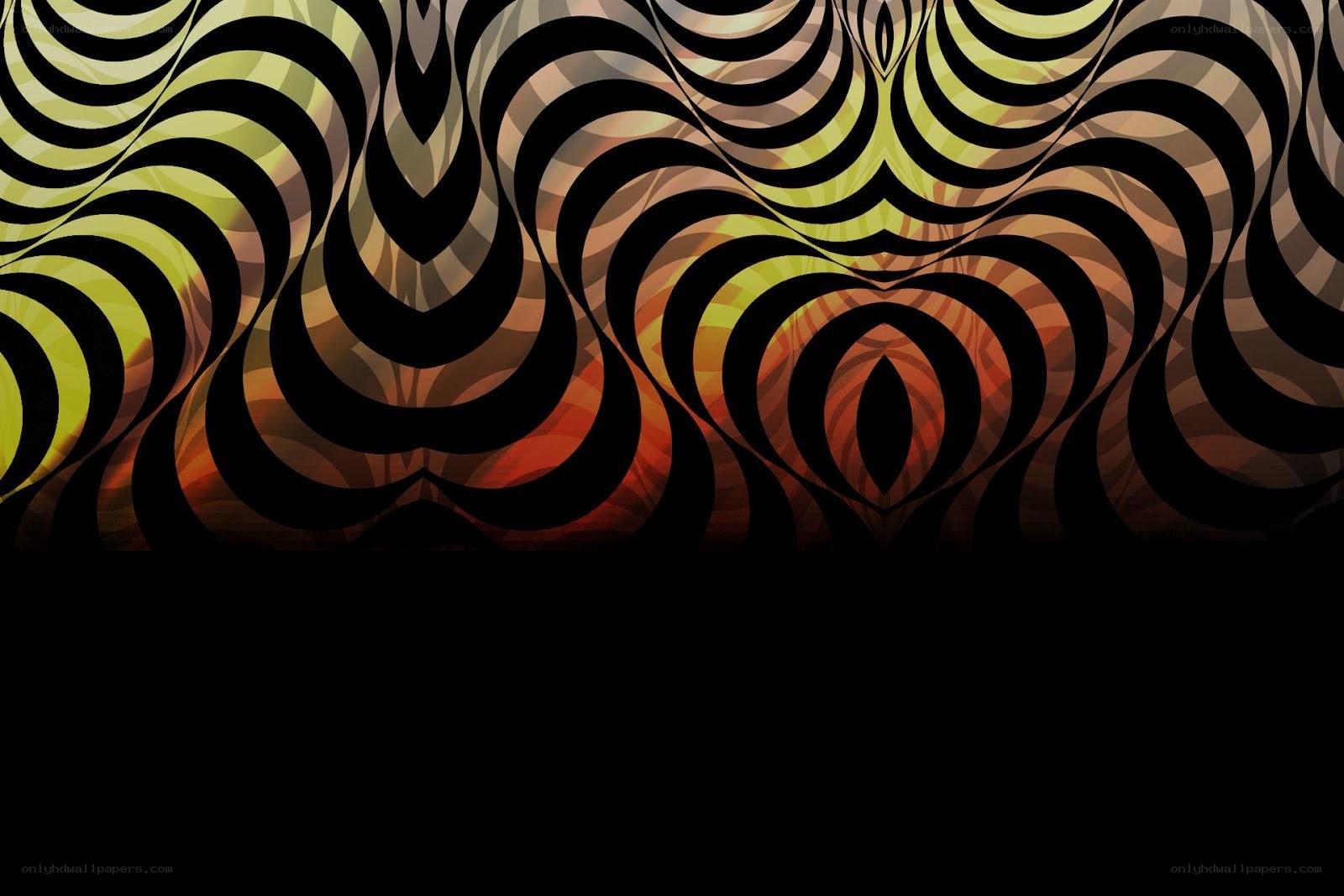 Abstract wavy pattern design