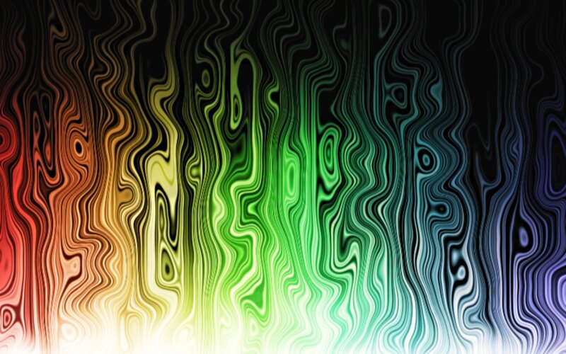 Abstract Wavy Pattern — Green