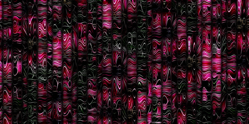 Abstract Wavy Pattern — Pink, Hypnotic