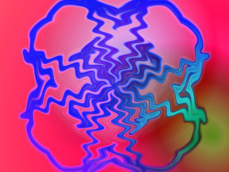 Abstract Wavy Pattern — Pink, Vibrant