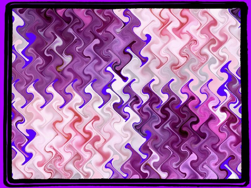 Abstract Wavy Pattern — Purple, Hypnotic