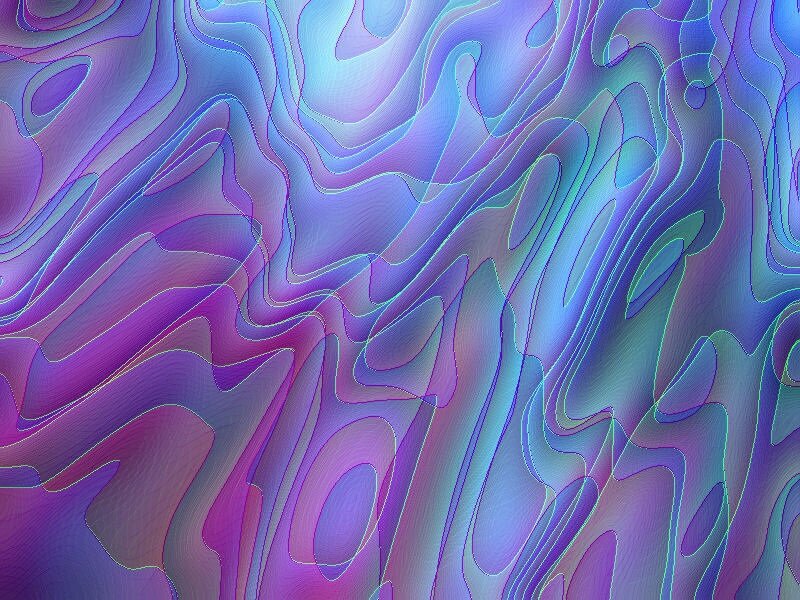 Abstract Wavy Pattern — Purple