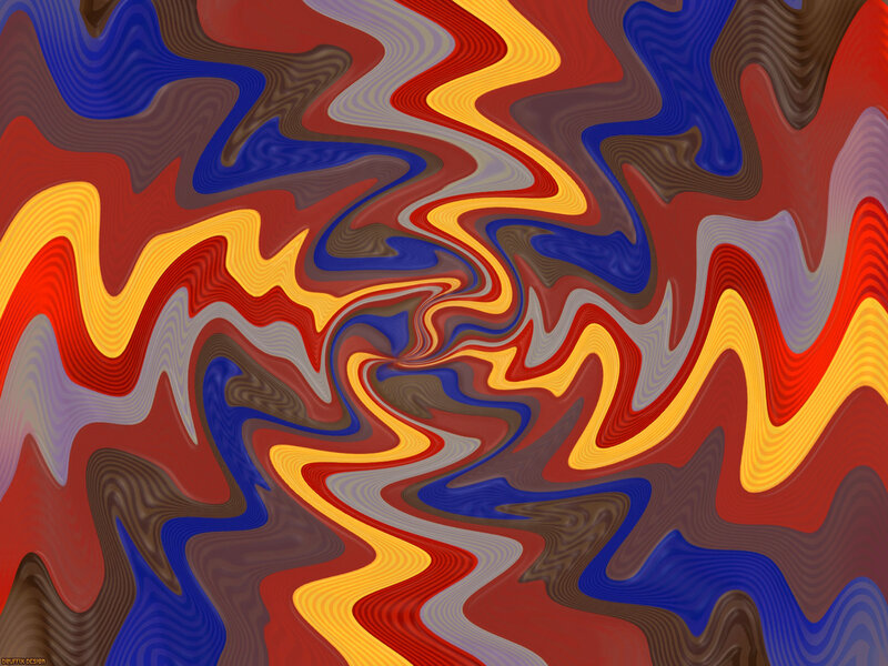 Abstract Wavy Pattern — Red, Dynamic